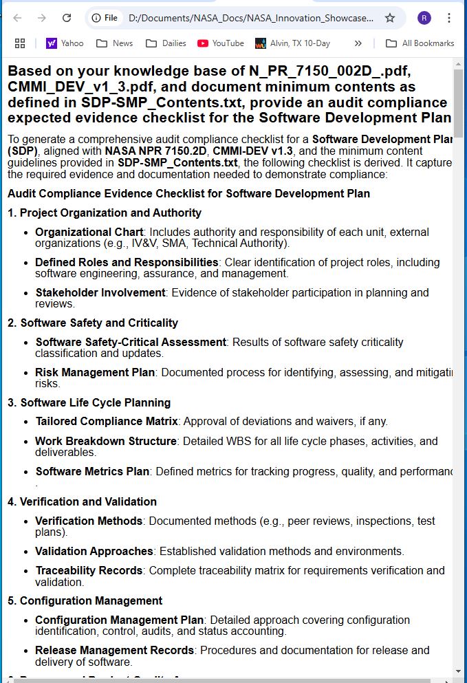 Plan Audit Evidence Checklists