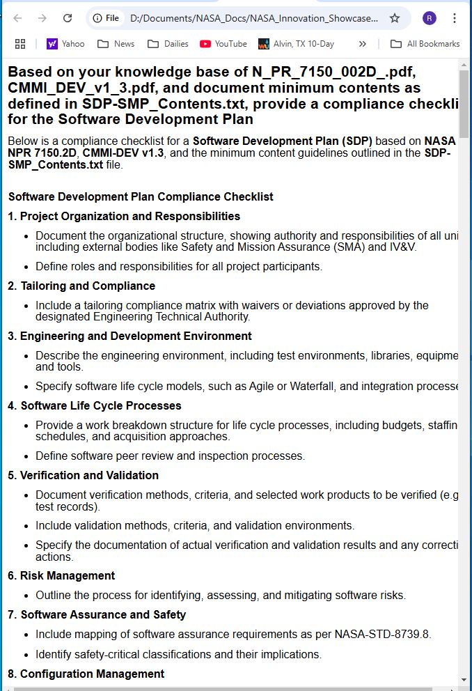 Plan Checklists