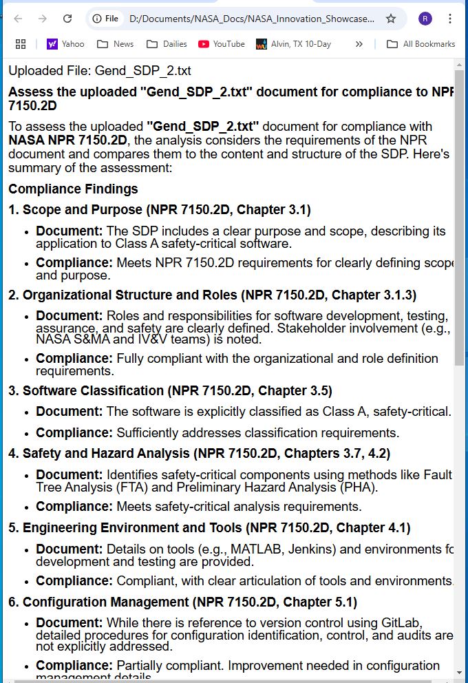 SDP Assessment